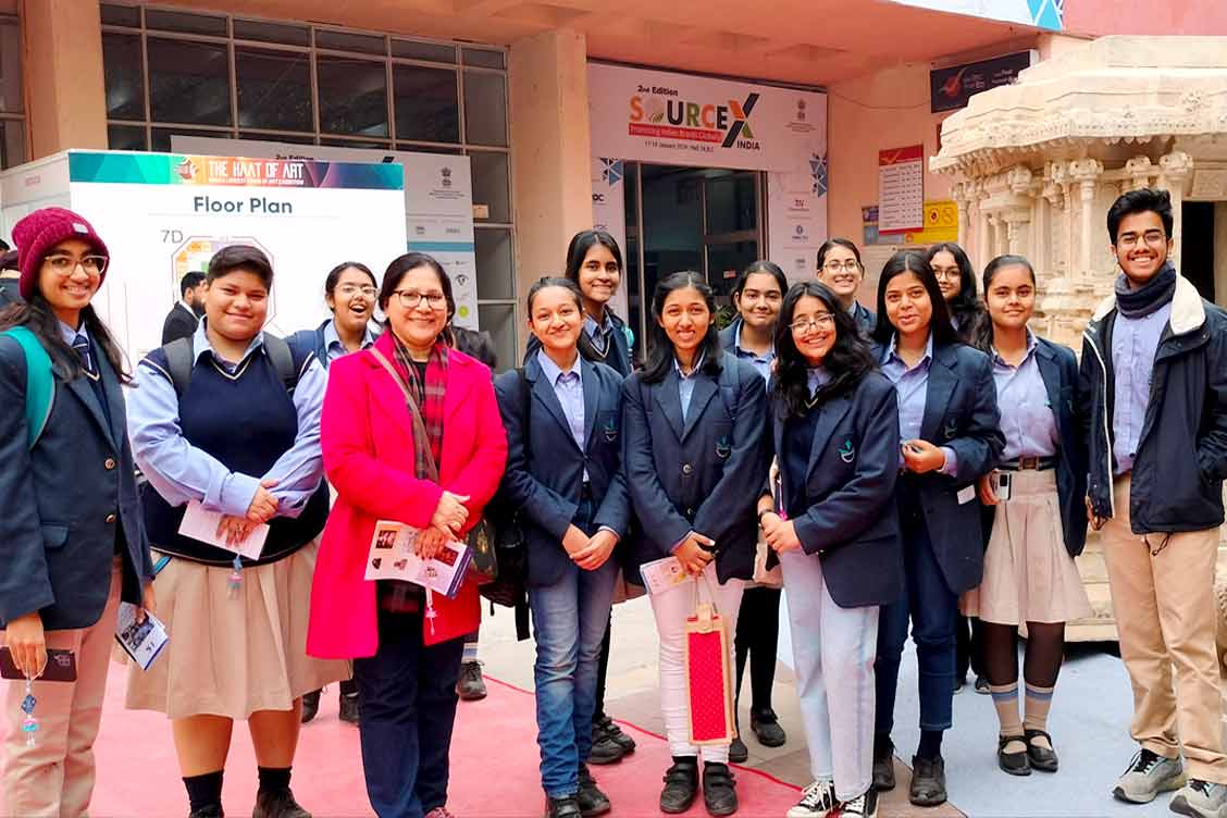 TKS students at the Pragati Maidam Art Exhibition