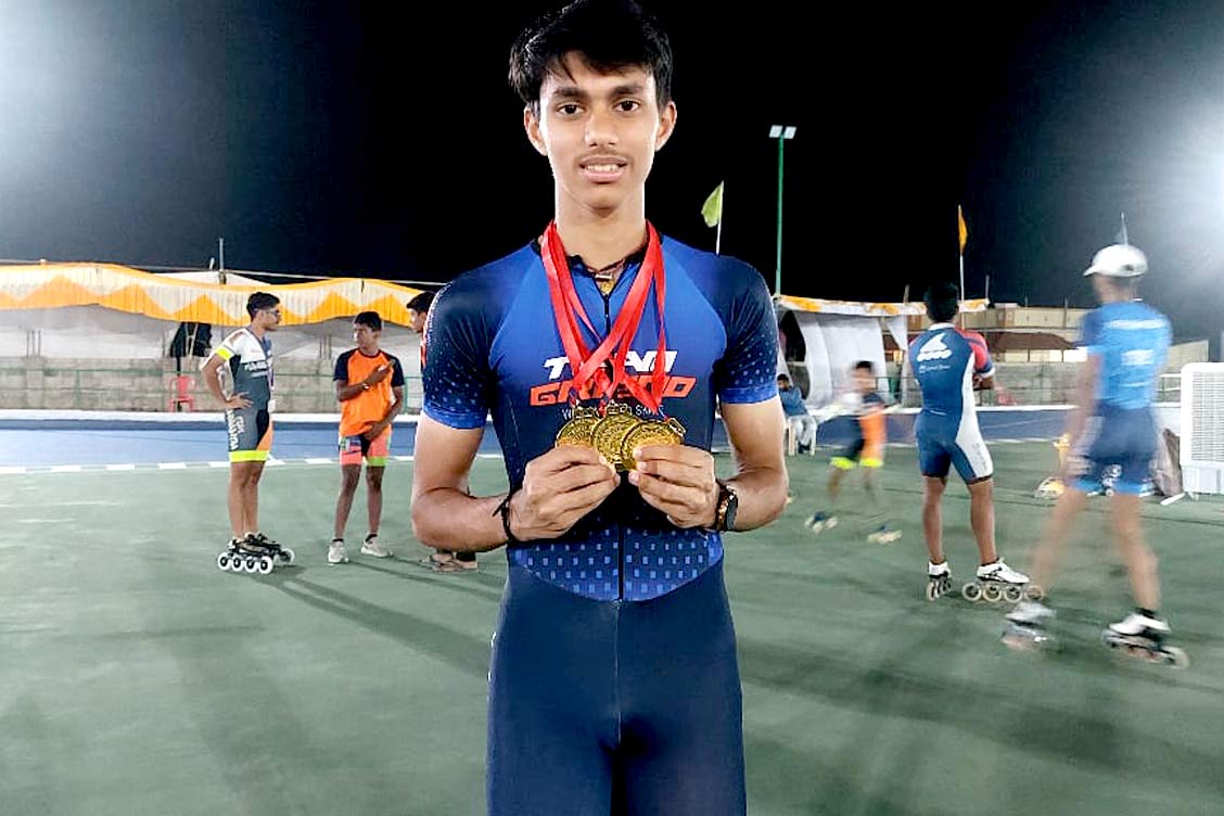 Uttkarsh Kumar Kansaara Shines at 67th National School Games in Speed Roller Skating