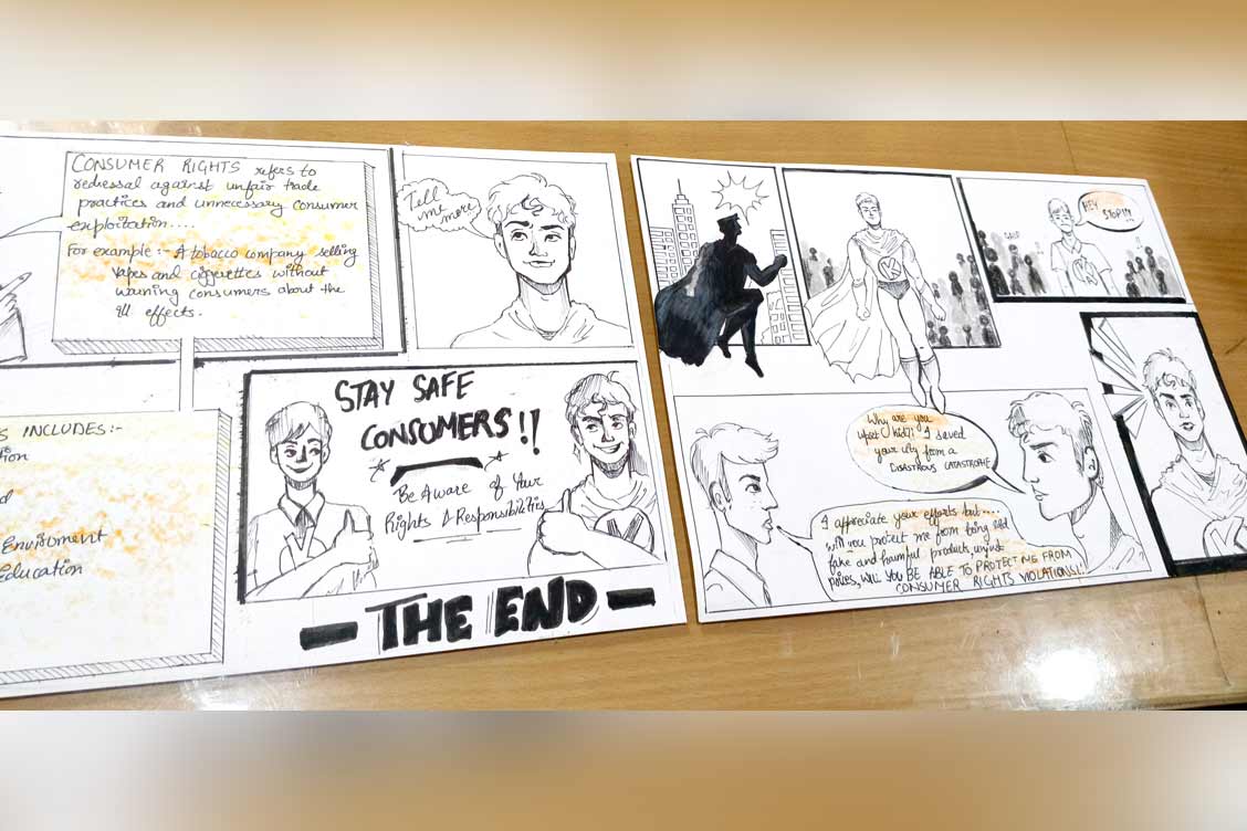 Students Shine at ‘Confluence 2024’ with First Prize in Commix Strip