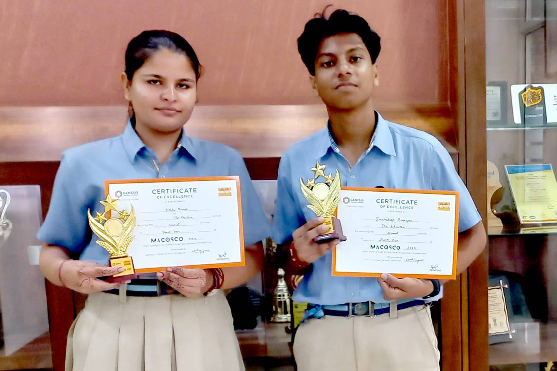 Khaitan School Secures Second Place at The Shark Den Competition (MACOSCO 2024)