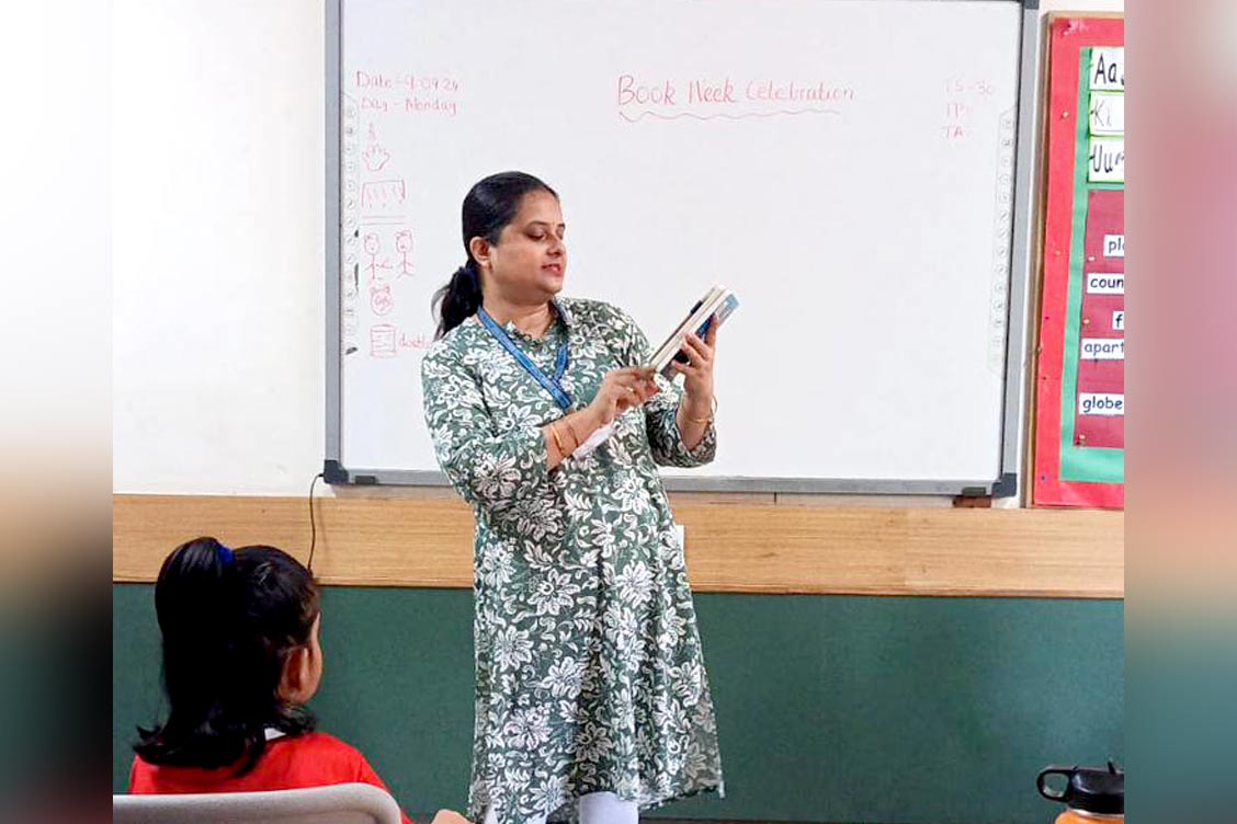 The Khaitan School Celebrates Book Week with Enthusiastic First and Second Graders