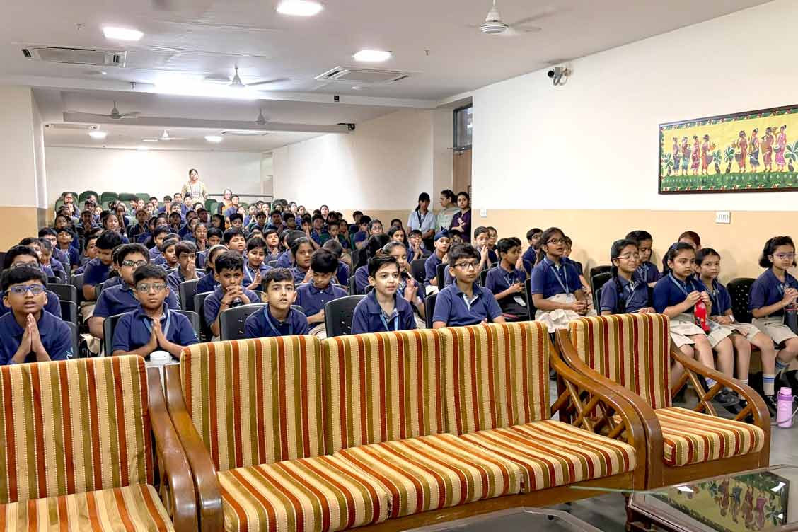 Class 4B's Assembly on Nature Conservation: A Call to Protect the Environment