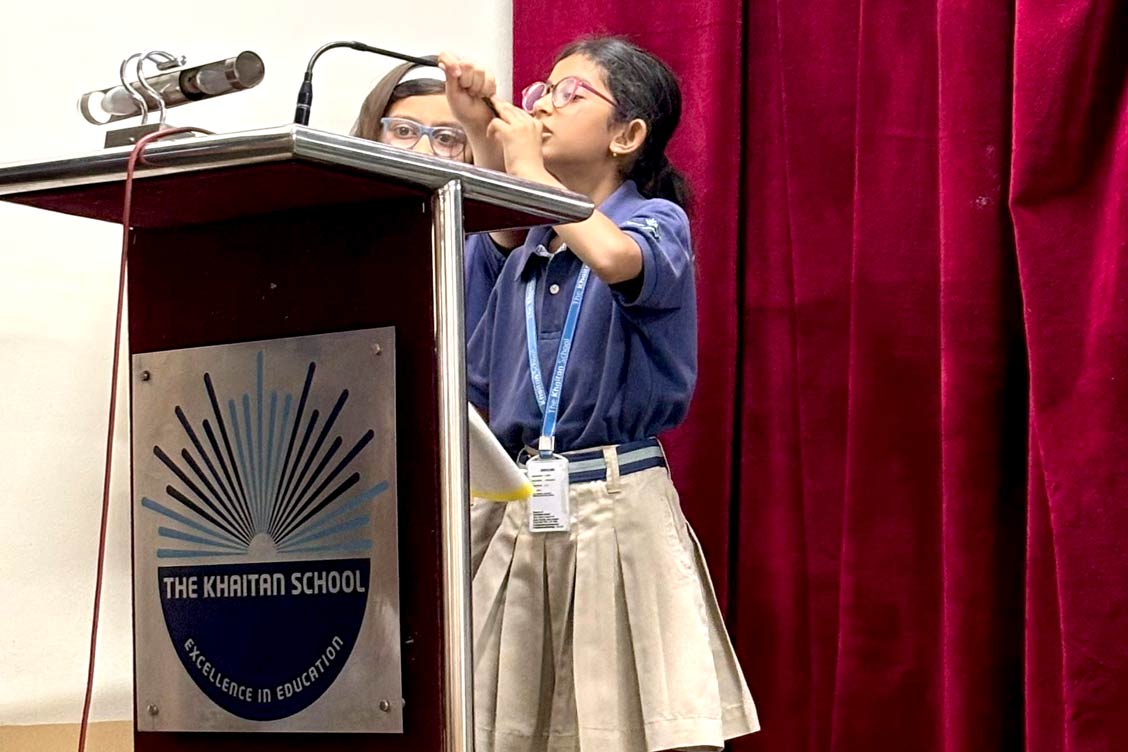 Class 4B's Assembly on Nature Conservation: A Call to Protect the Environment