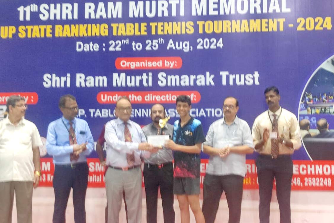 Garv Singla Shines at 2nd U.P. State Ranking Table Tennis Tournament