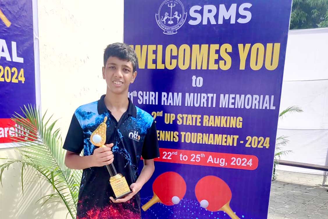 Garv Singla Shines at 2nd U.P. State Ranking Table Tennis Tournament
