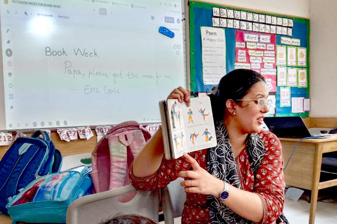 The Khaitan School Celebrates Book Week with Enthusiastic First and Second Graders