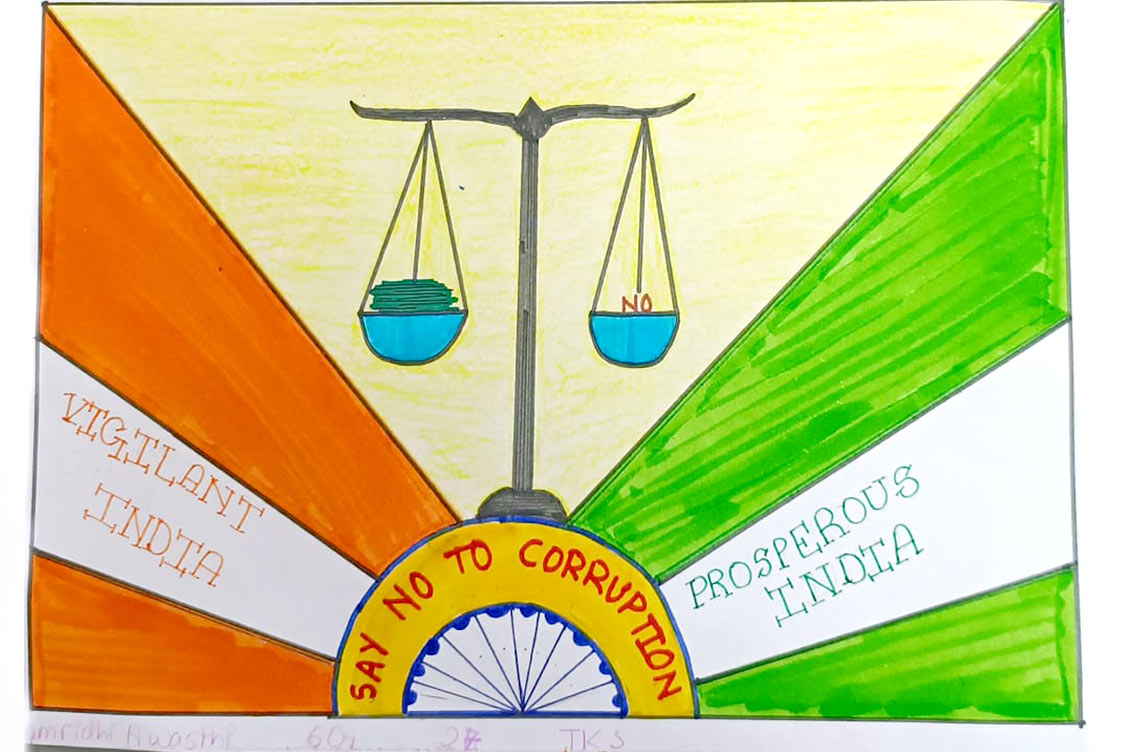 Fostering Integrity and National Prosperity: Poster Making and Quiz Competitions at The Khaitan School