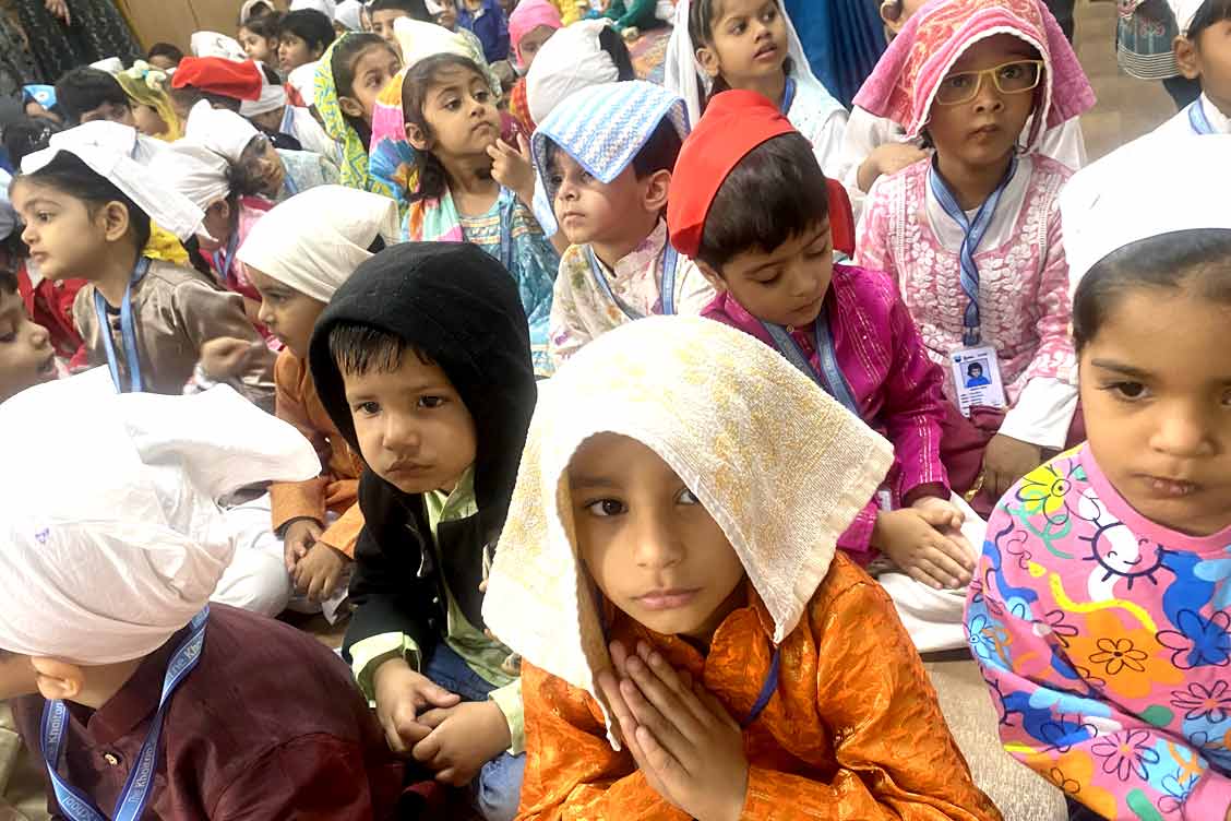 Gurpurab Celebration at ECCE Wing at The Khaitan School, one of the best schools in Noida: A Day of Learning and Reverence