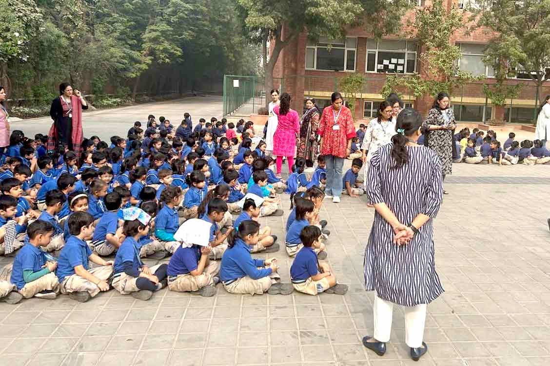 ECCE Wing of The Khaitan School Conducts Mock Fire Drill to Teach Fire Safety