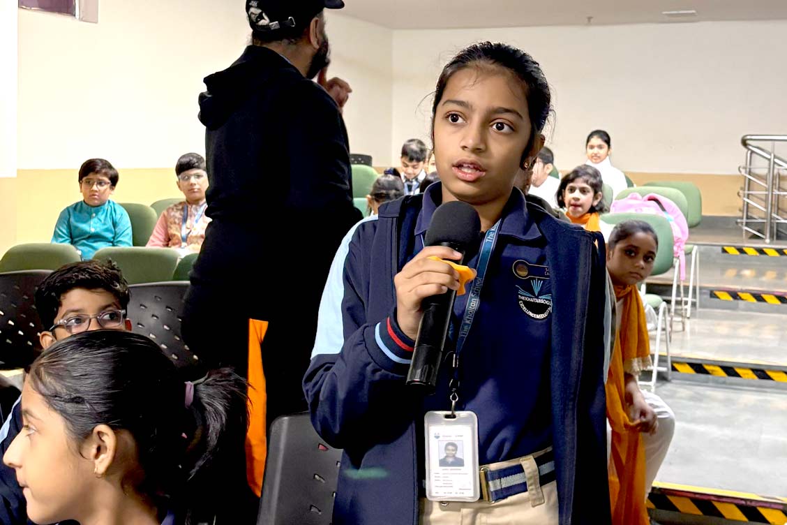 Class 4F of The Khaitan School Enlightens All on Constitution Day
