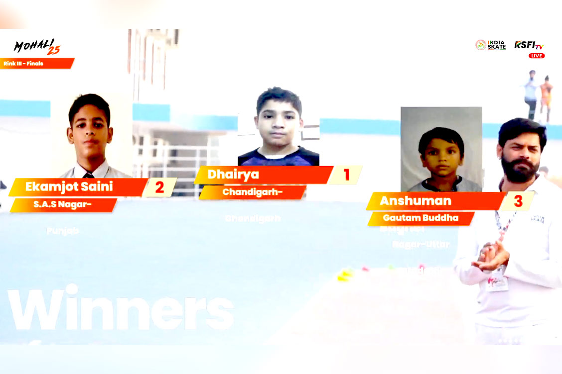 Anshuman Baghel of The Khaitan School Shines at 2nd Inter District Open National Skating Championship 2025