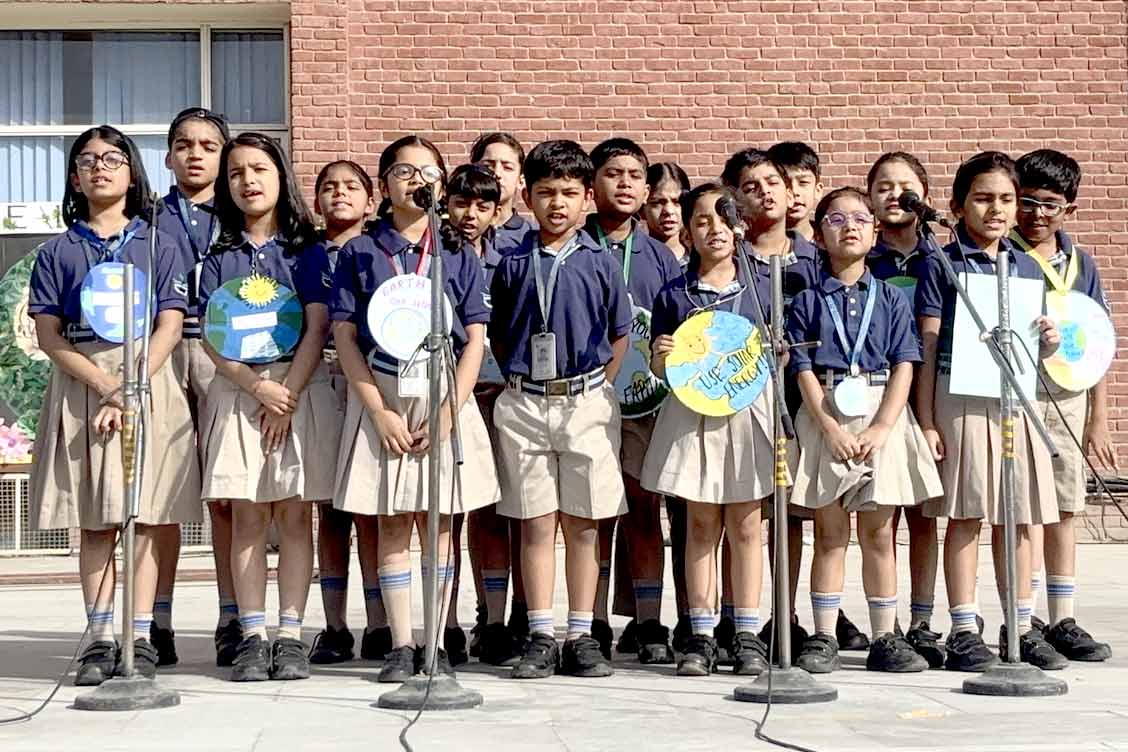 Earth Day Assembly at The Khaitan School