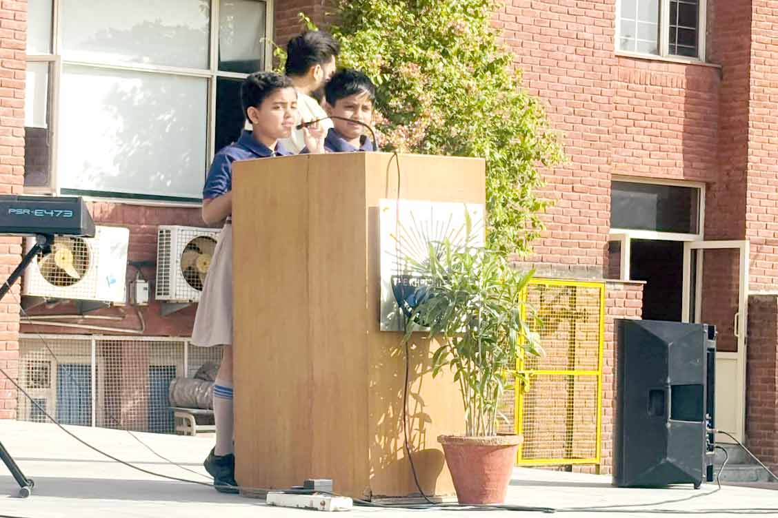 Earth Day Assembly at The Khaitan School