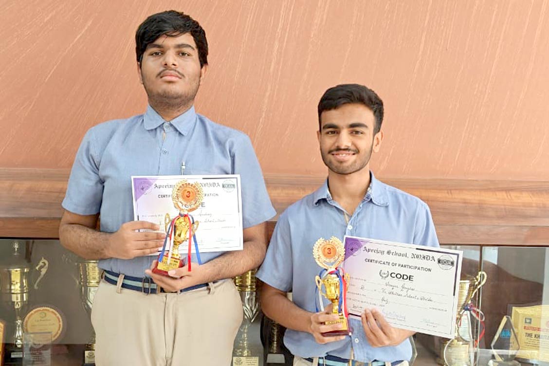 The Khaitan School Shines at Code-2k25 IT Quiz Competition