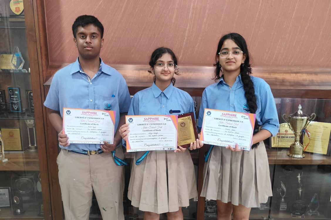The Khaitan School Shines at German Language Competition with Third Prize Win