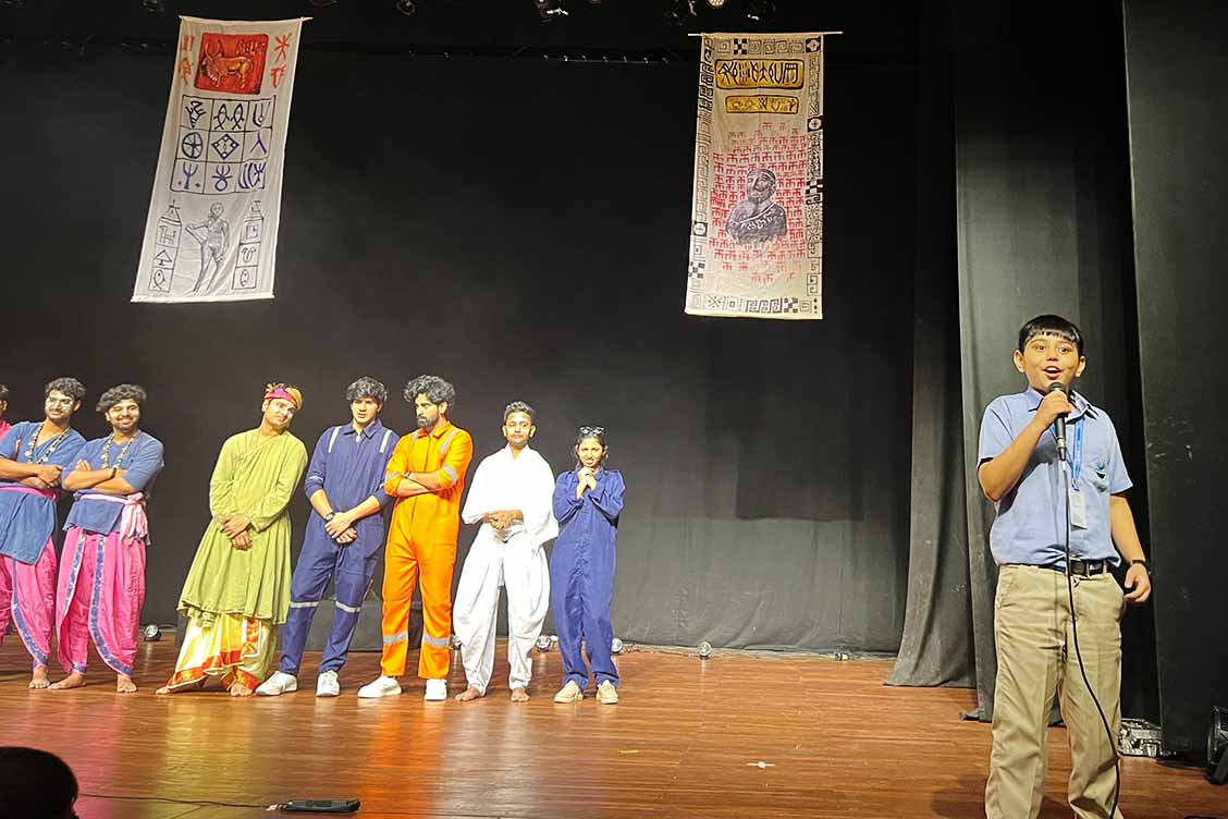 Grade 6 Students Travel Back in Time with “Threads of Time: The Story of Us”