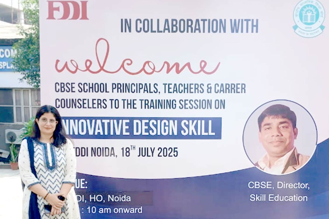 Empowering Educators through Innovation Design Skills One-Day Workshop at FDDI Noida attended by The Khaitan School