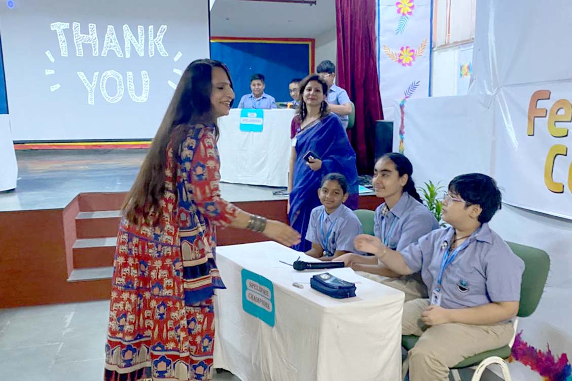 The Khaitan School Hosts Enthralling Middle School Inter-House Spell Bee Competition