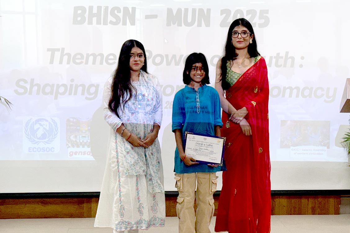 The Khaitan School Students Shine at BHISN MUN 2025 with Multiple Awards