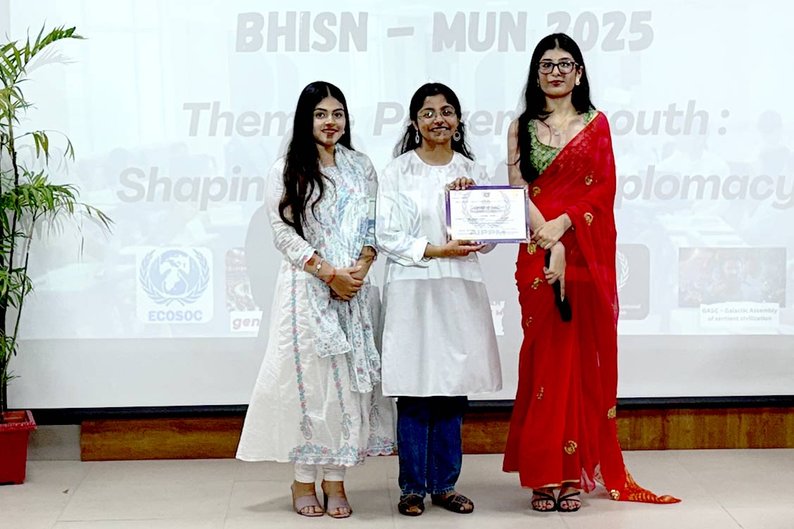 The Khaitan School Students Shine at BHISN MUN 2025 with Multiple Awards